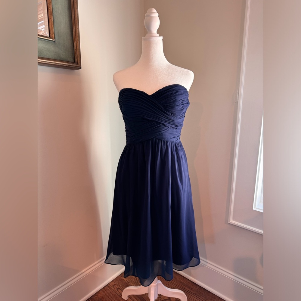 NWT, Lauren by Ralph Lauren chiffon and silk cocktail dress